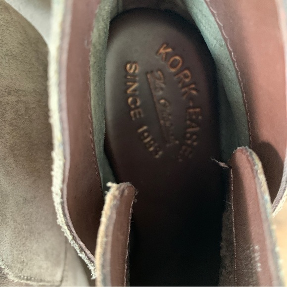 Kork-Ease Brown Suede Booties Size 7.5M - Picture 3 of 11